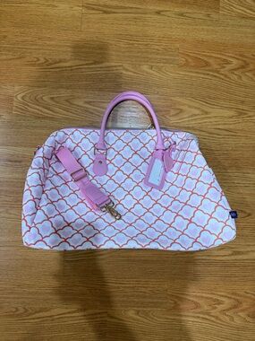 Roller Rabbit (Target) Geo Hearts Softside Duffel Bag in Pink